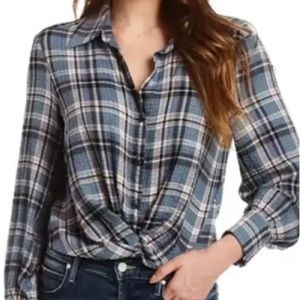 Drew plaid top